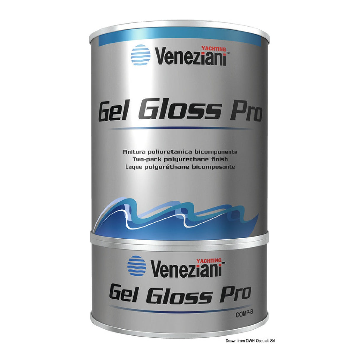 Veneziani Zweikomponenten-Gel-Glanz-Nagellack - Pro