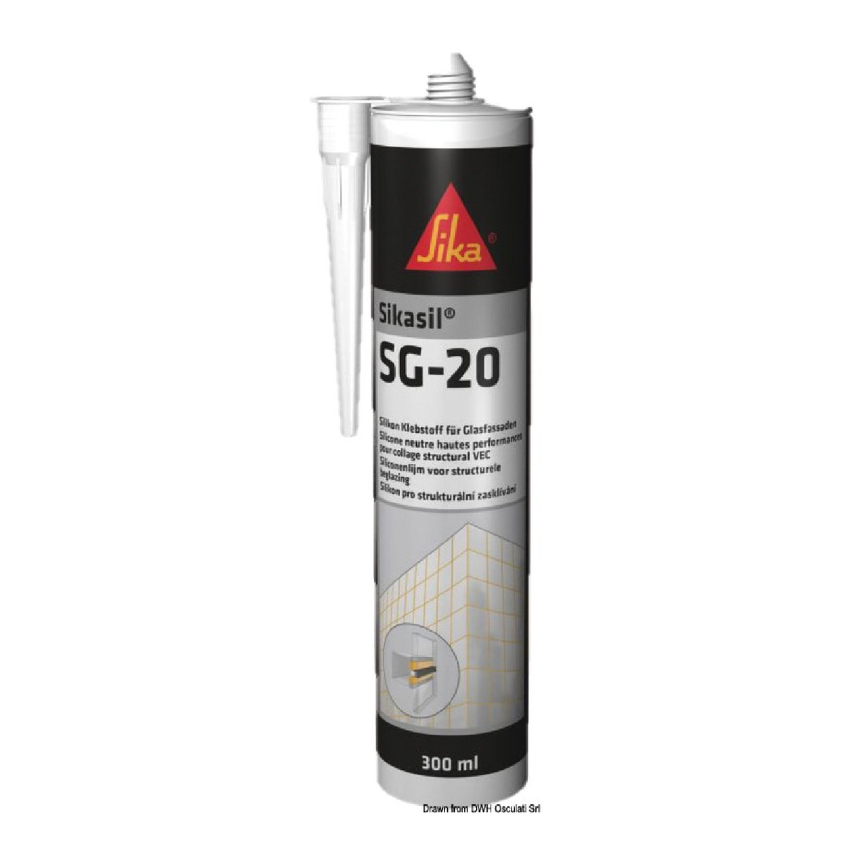 Adhesivo de silicona Sika SIKASIL SG-20
