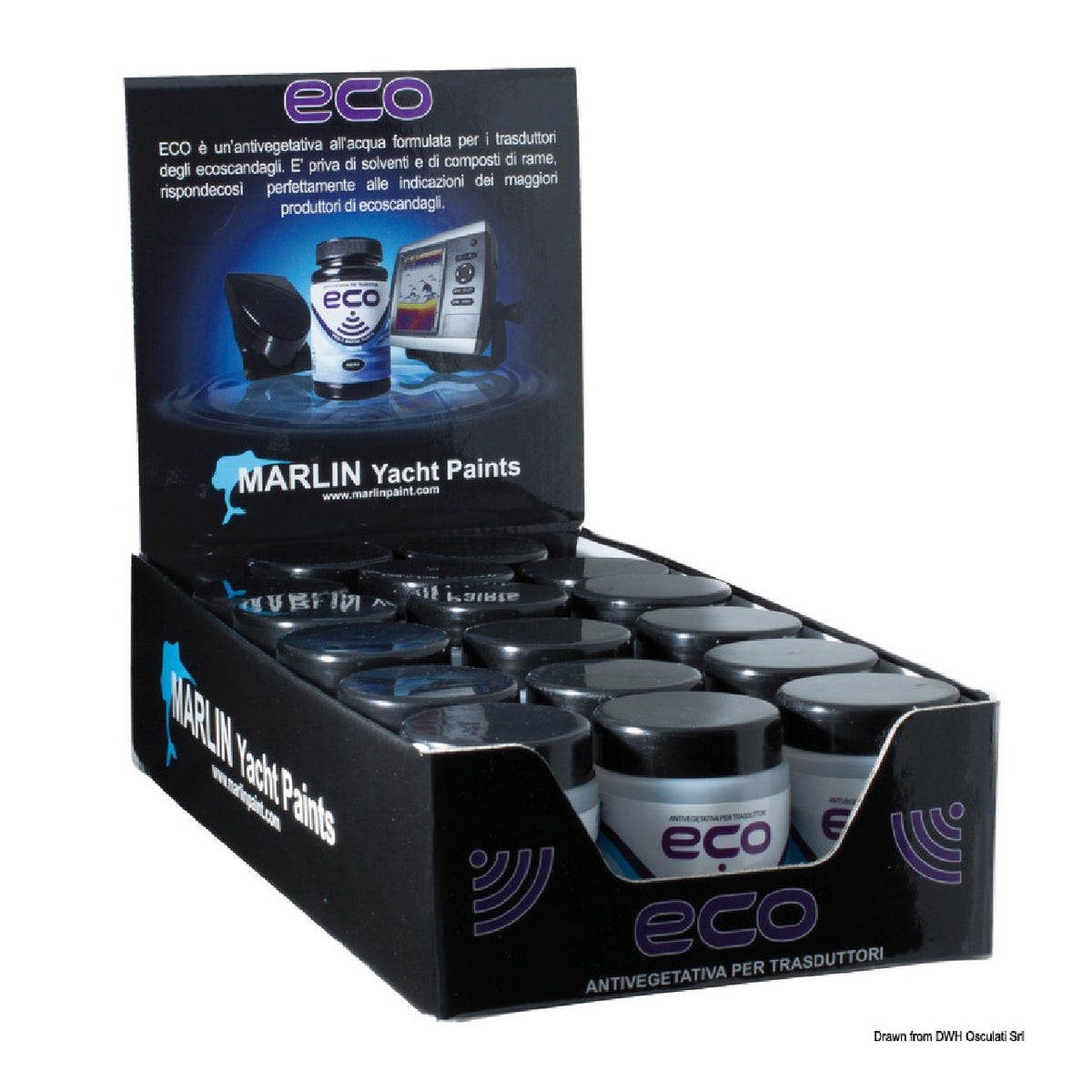 Marlin Eco Antifouling für Geber, Echolote und Baumstämme