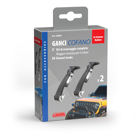 Pilot GC-3, coppia ganci cofano in gomma