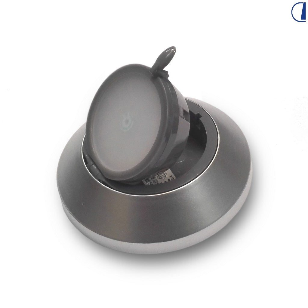 Faretto da incasso LED orientabile 360° per camper e furgonati