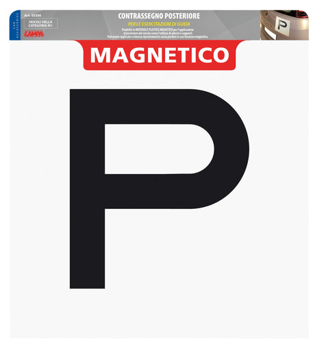 Lampa Contrassegno per esercitazioni guida, magnetico - Posteriore 65356