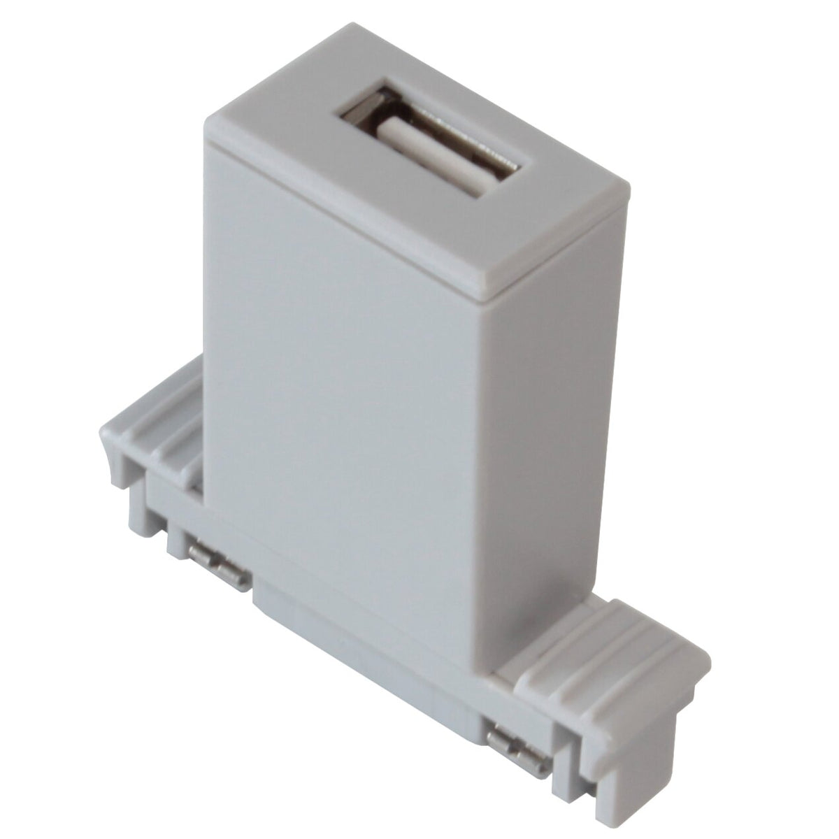 Presa USB per Track System argento 5x20 mm – conf. 10 pz