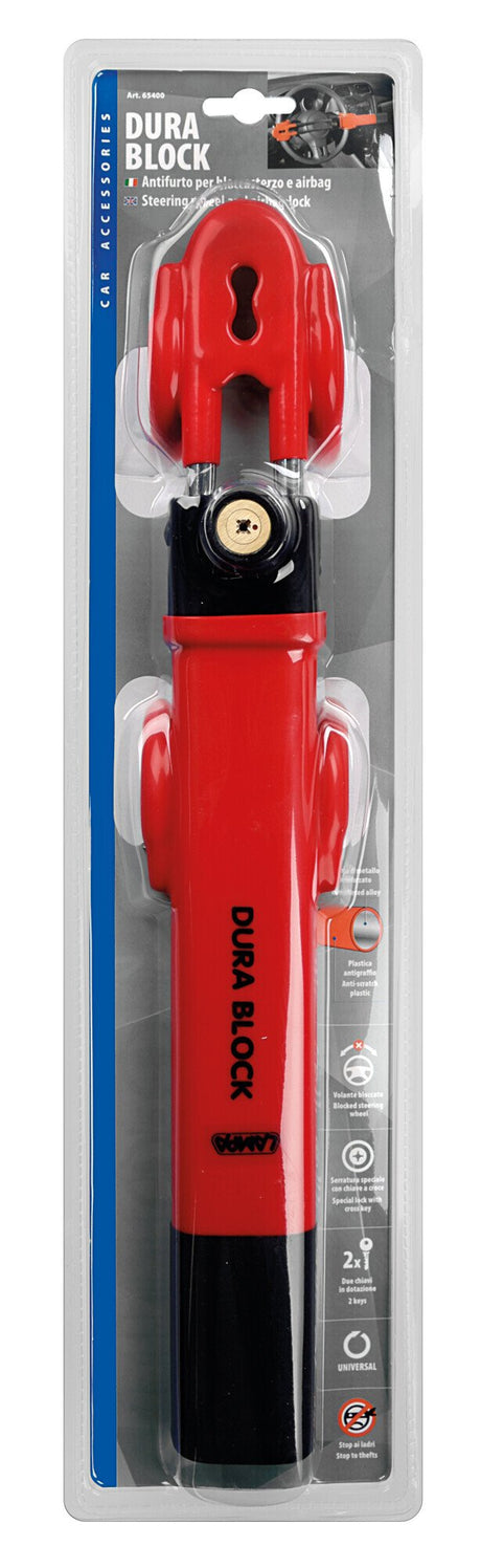 Lampa Dura Block, asta bloccasterzo e antifurto per airbag 65400