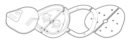 Lampa Vigilant, kit 2 serrature aggiuntive per porte veicoli commerciali 65412