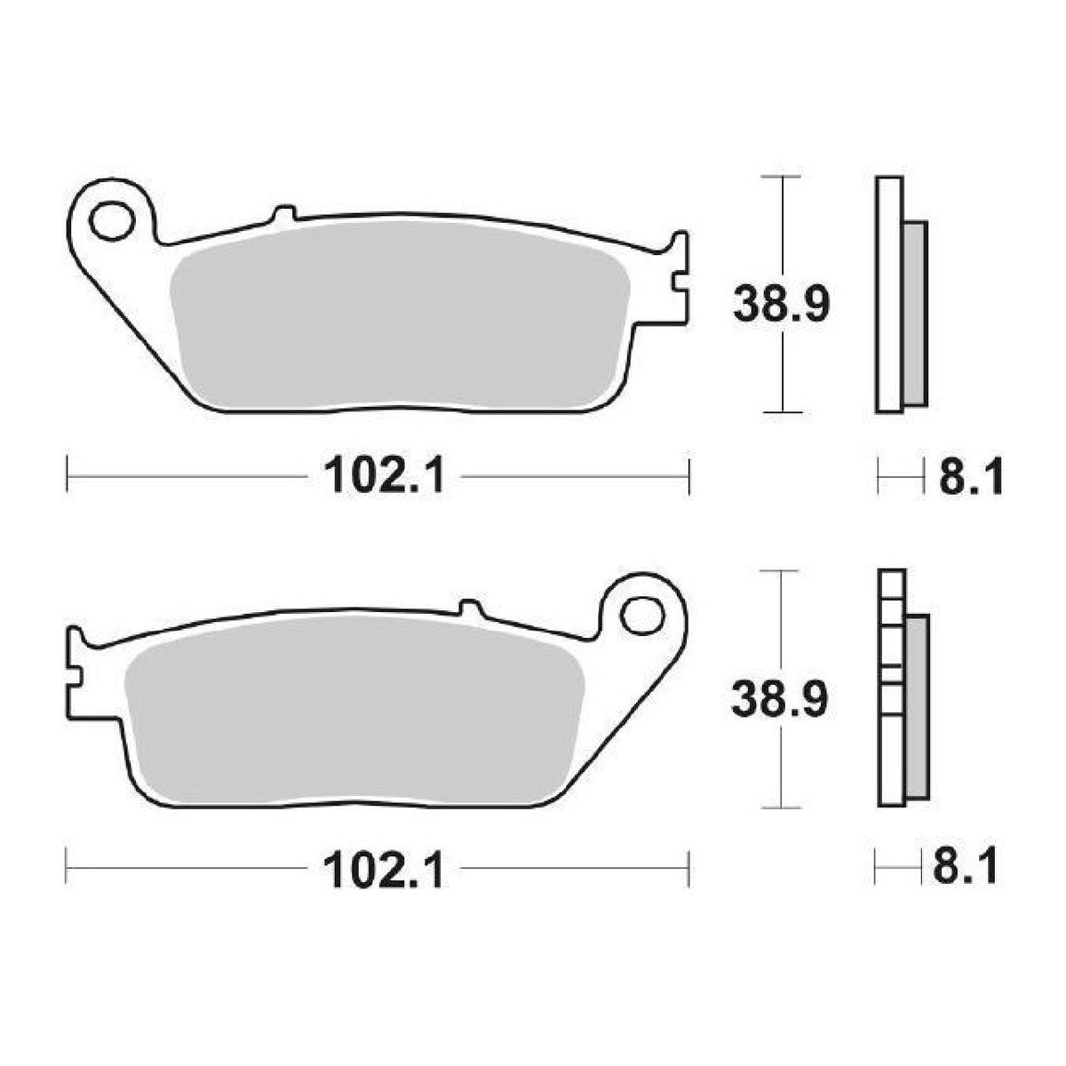 Pastillas de freno SBS 183MS BMW C Sport (K18) 600 CC 12/15