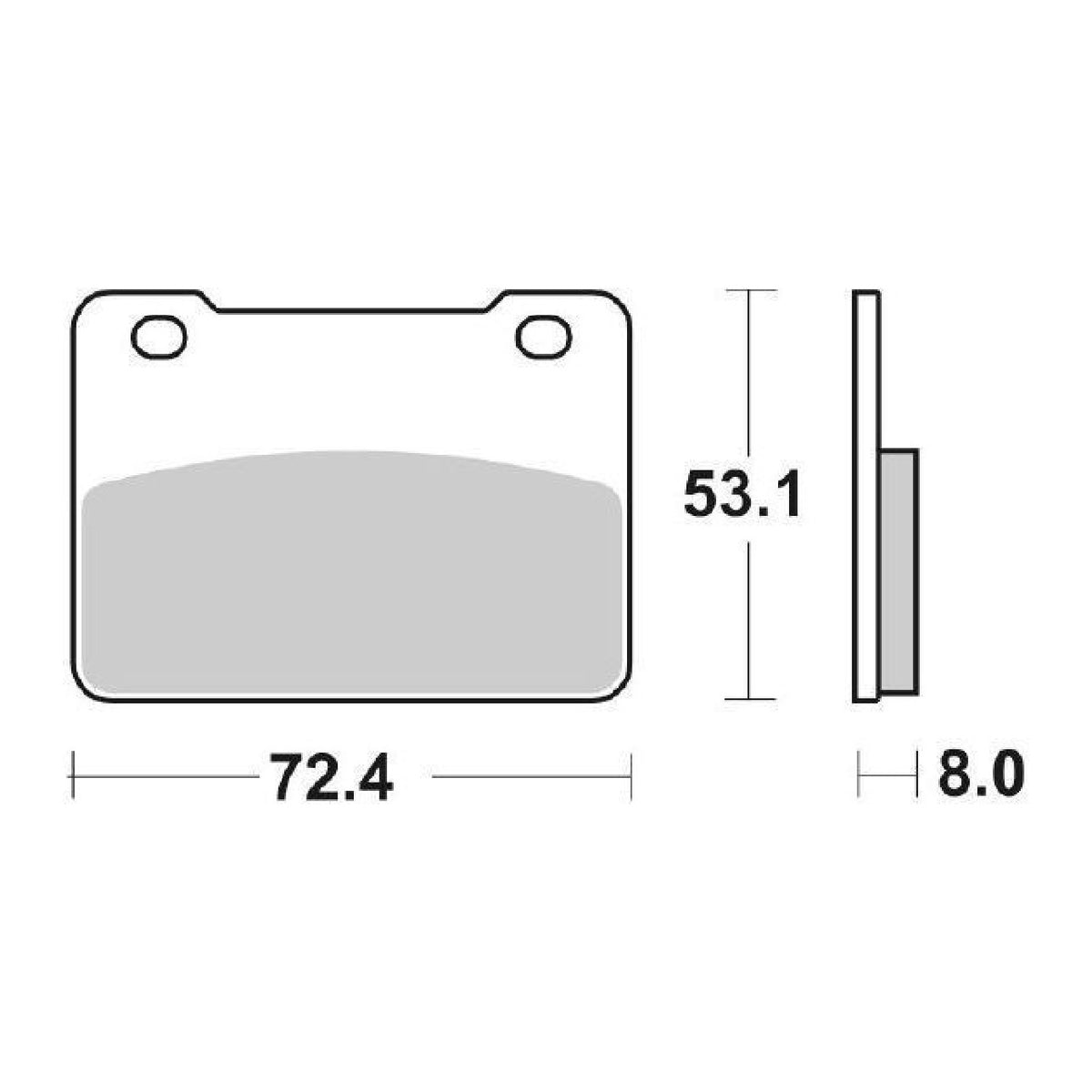 Pastillas de freno SBS 215MS SYM Maxsym I 400 CC 11/15