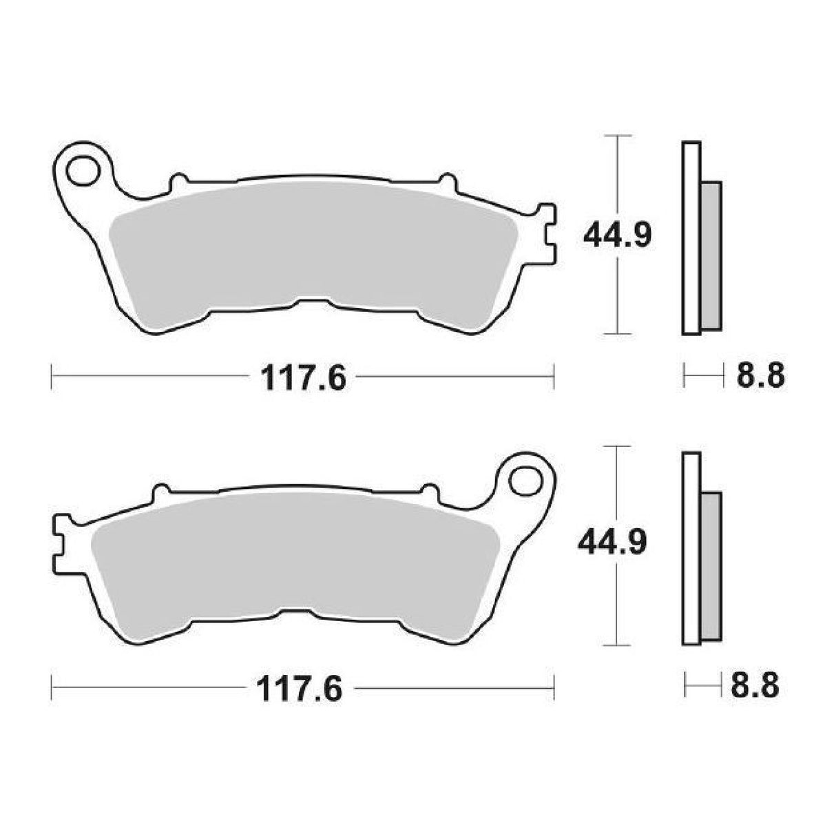 SBS 8286 Hintere Bremsbeläge