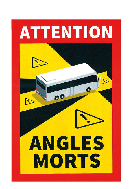 Lampa Contrassegno magnetico angoli morti, 1 pz - Autobus 66099