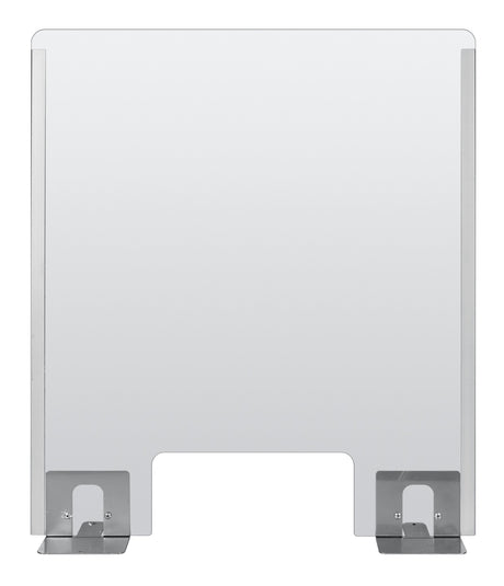 Schermo protettivo parafiato con feritoia per banconi e scrivanie 660x760 mm 66933