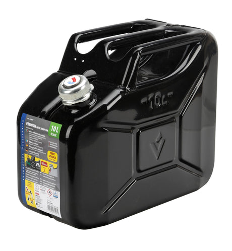Lampa Premium, tanica carburante in metallo - 10 L - Nero 67007