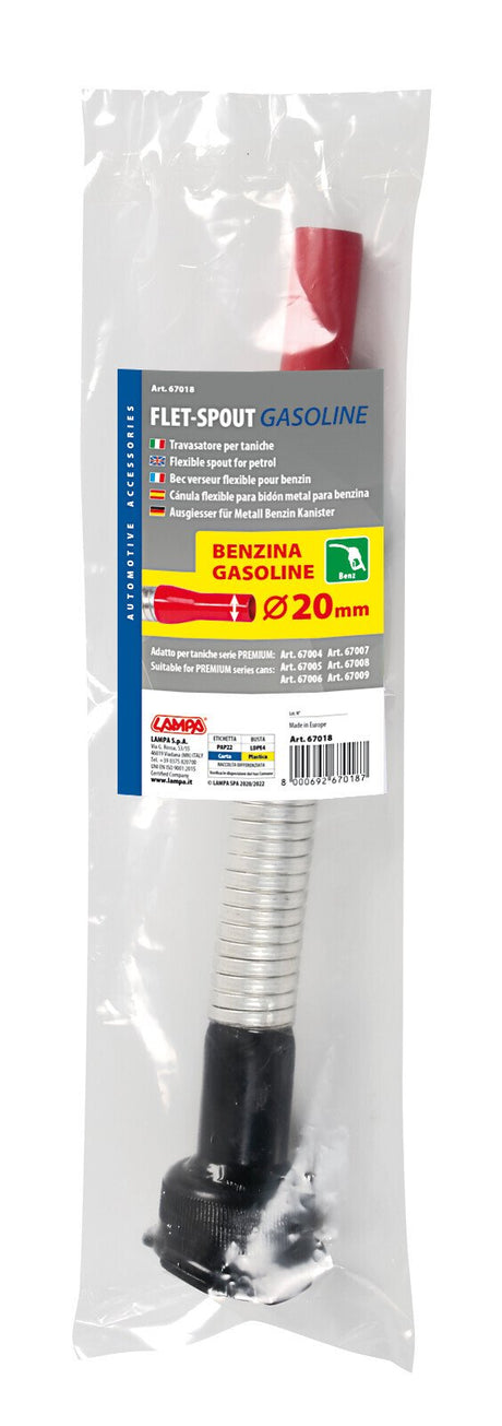 Lampa Premium, travasatore flessibile per benzina -  20 mm 67018