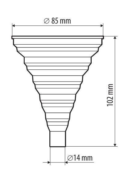 Lampa Mini imbuto pieghevole in silicone 67037