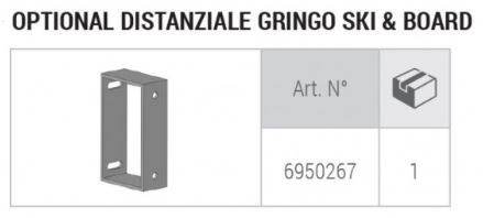 Portaesquís trasero opcional Fabbri 4X4 GRINGO ESPACIADOR PARA ESQUÍS Y TABLAS 6950267
