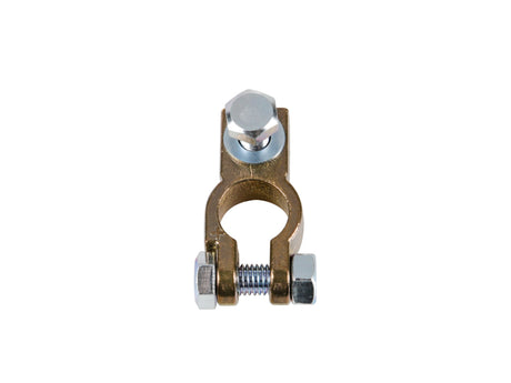 Lampa Morsetto batteria rinforzato; fissaggio cavo a capocorda su vite - foro capocorda  8 mm - Polo positivo 69904