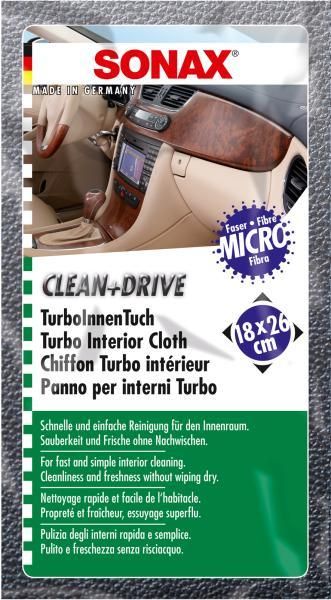 Paño limpiador interior y de conducción Sonax Turbo