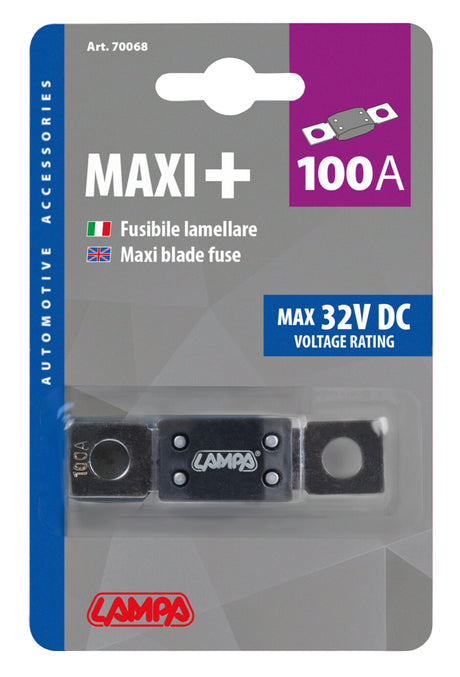 Lampa Maxi+, fusibile lamellare tipo ANL 12/32V - 100A 70068