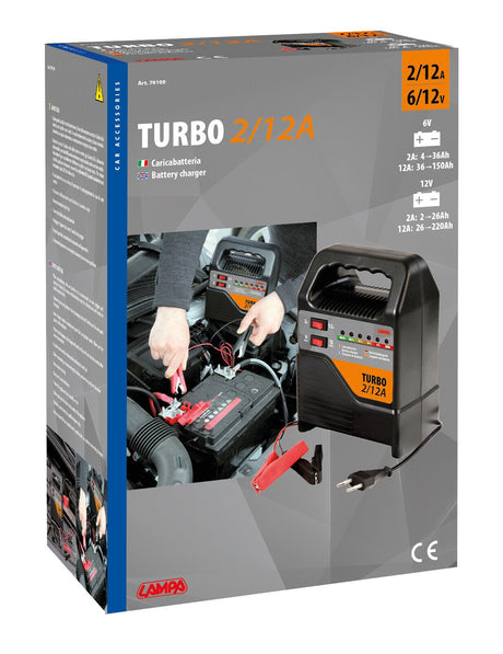 Lampa Turbo 2/12 A, caricabatteria 6/12V 70109