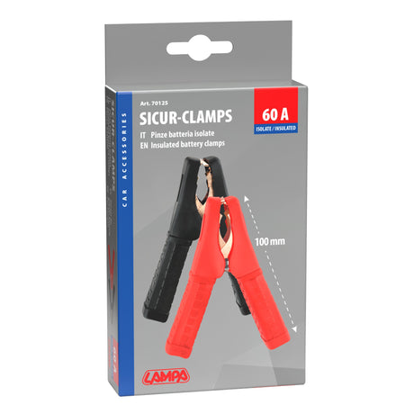Lampa Sicur-Clamp pinze batteria isolate - 10 cm - 60A 70125