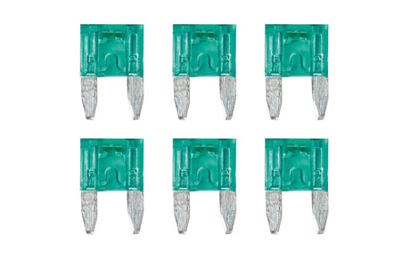 Lampa Smart Led, set 6 micro-fusibili lamellari con spia a led, 12/32V - 30A 70195