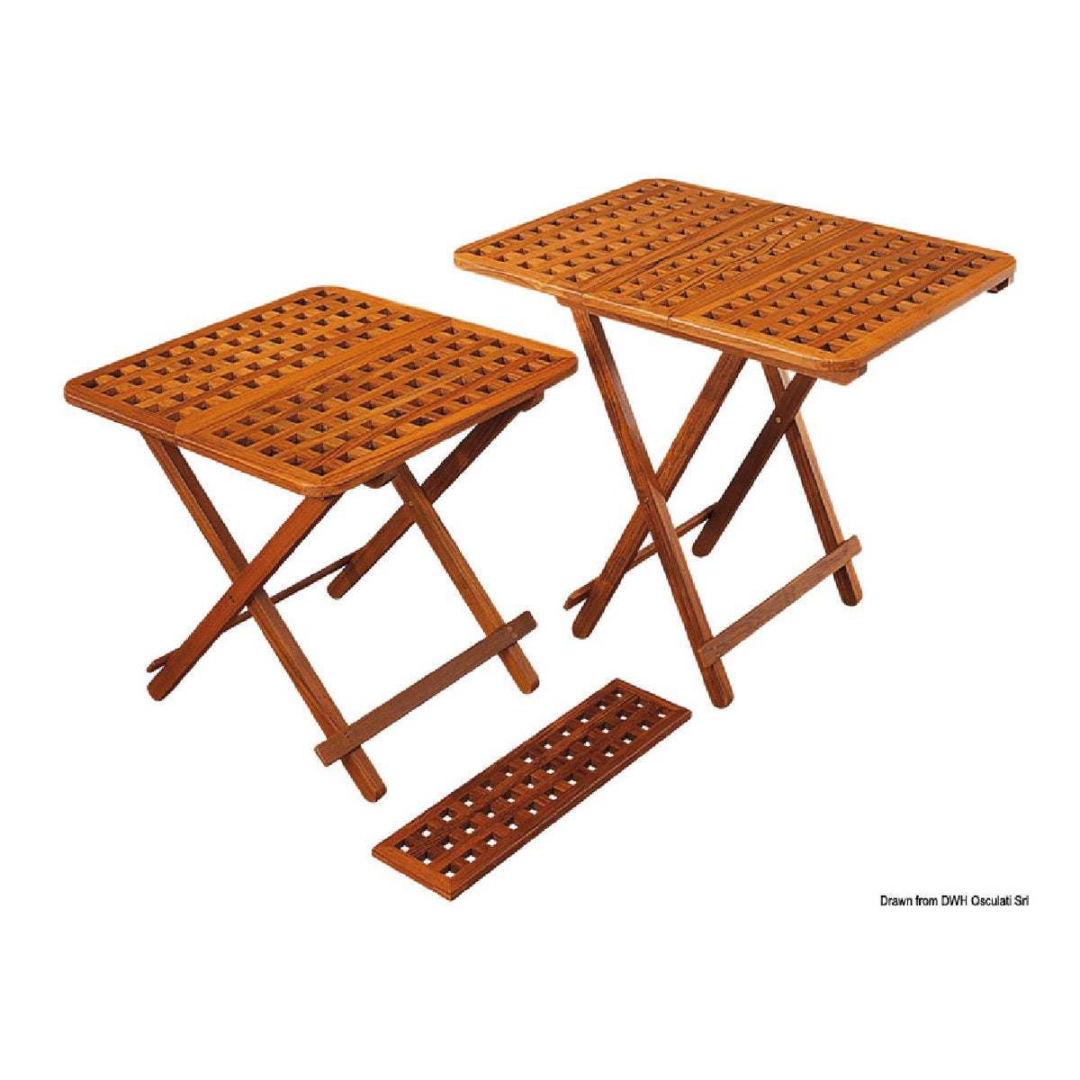 Mesa plegable de teca ARC con inserto extensible