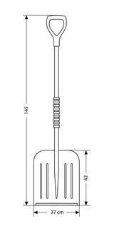 Lampa Pala da neve, con manico in alluminio 71002