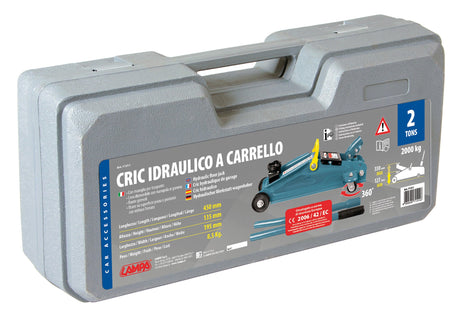 Lampa Cric idraulico a carrello - 2.000 kg - Valigetta 71511