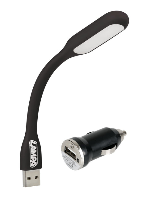 Lampa Lampada flessibile a LED COB + caricatore USB 12/24V - D/Blister 1 pz 71988