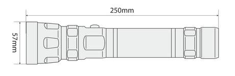 Lampa Patrol-Led, torcia a Led in alluminio - Maxi - 3W 72027