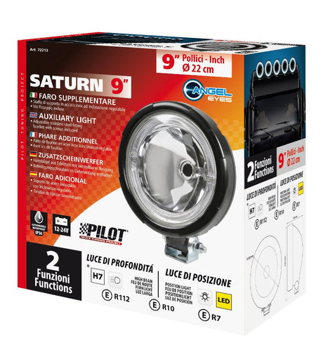 Pilot Saturn, faro alogeno di profondità con luce di posizione a led -  220 mm