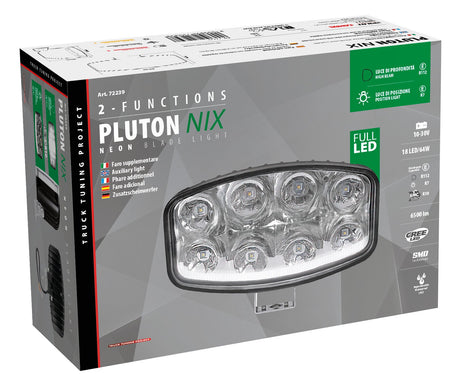 Pilot Pluton Nix, faro di profondità LED con luce di posizione 10/30V 245x140 mm