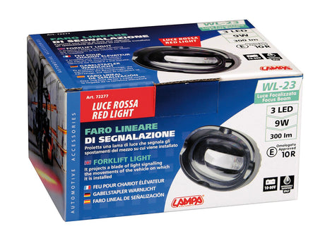 Lampa WL-23, faro lineare di segnalazione - 10/80V - Luce rossa 72277