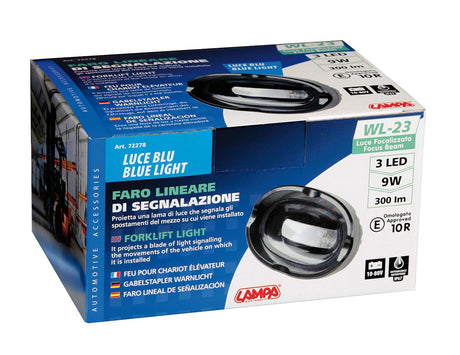 Lampa WL-23, faro lineare di segnalazione - 10/80V - Luce blu 72278