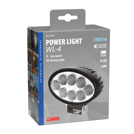 Lampa WL-4, faro ausiliario a 8 Led - 10/30V - Bianco 72312