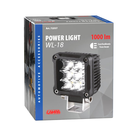 Lampa WL-18, faro ausiliario a 9 Led - 9/32V - Bianco 72337