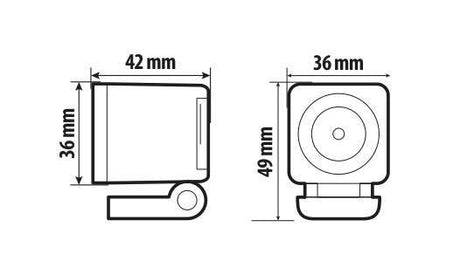 Lampa WL-19, faro ausiliario a 1 Led - 9/32V - Luce focalizzata - Bianco 72338