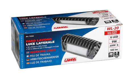Lampa WL-20, faro ausiliario a 6 Led - 9/32V - Bianco 72342