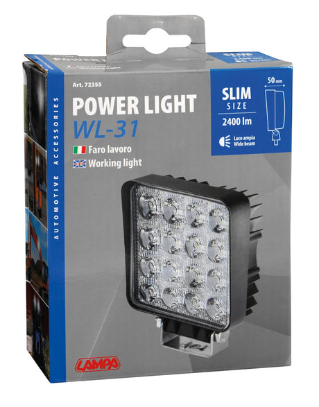 Lampa WL-31, faro ausiliario a 16 Led - 12/24V 72355
