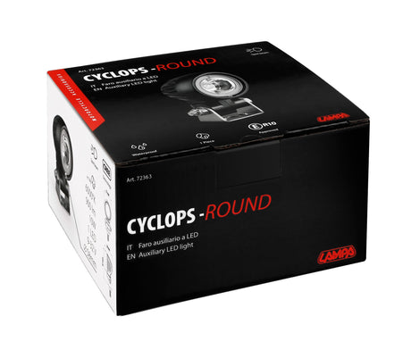 Lampa Cyclops-Round, faro ausiliario a 1 Led - 9/32V - Luce focalizzata 72363