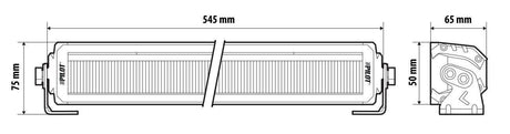 Pilot Glare Blade-50, barra multifunzione a Led - 12/24V - 545x75x65 mm