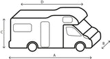 Copertura Camper Brunner Cover 6M 500 - 550 cm