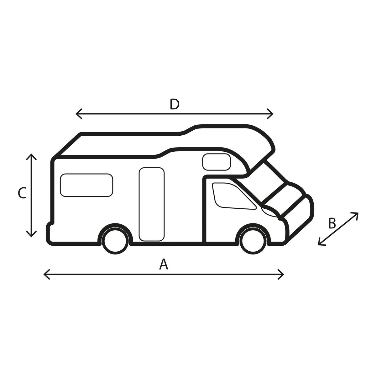 Telo Copricamper Brunner Cover Design 12M 500-550 cm