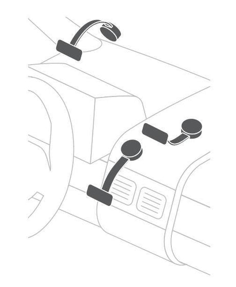 Lampa Snap Flex 2.0, porta telefono a clip con ventosa adesiva a basso profilo 72575