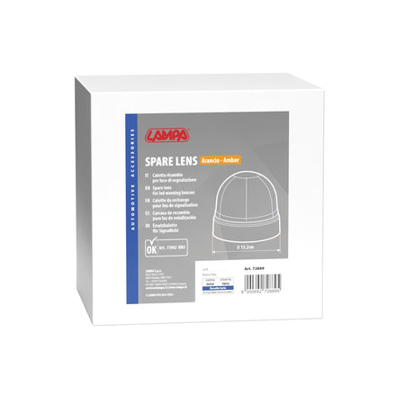 Lampa Calotta ricambio luce di segnalazione art. 73002 diametro 132 mm Arancio 72889