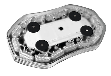 Lampa Barra lampeggiante arancio a 64 led, 10/30V - Base magnetica 72969