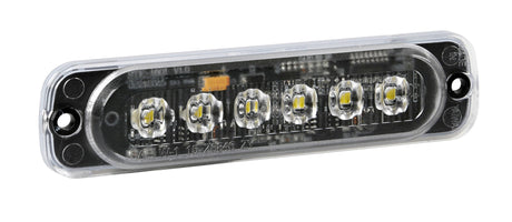 Lampa Luce strobo multifunzione a 6 Led, 12/24V - Bianco 72996