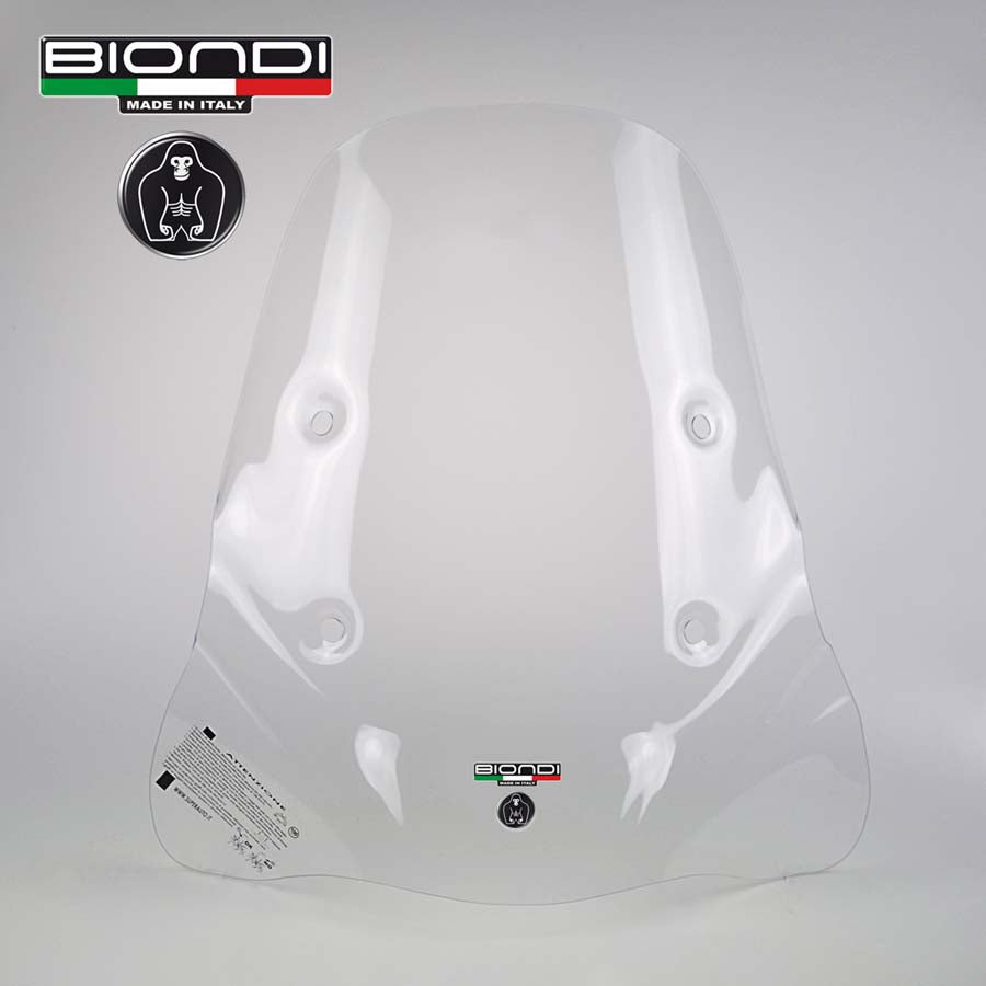 Biondi Pro Parabrezza Scooter Solo Schermo Trasparente 67x58 cm