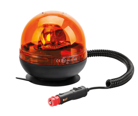Lampa RH-4, luce di segnalazione alogena con base magnetica e ventosa, 12/24V 73003