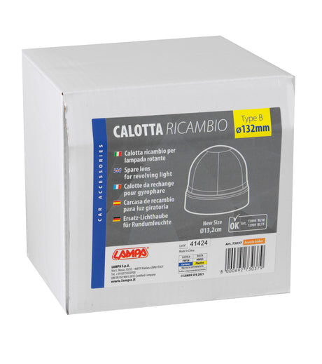 Lampa Calotta ricambio per luce di segnalazione art. 72898 / 72909 - Arancio 73037