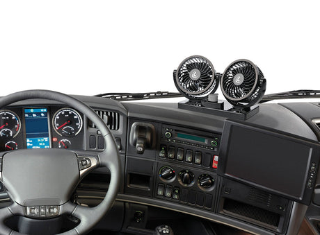 Doppio ventilatore 24V per camion  4", 2 velocità  Lampa Twin-Air 73103
